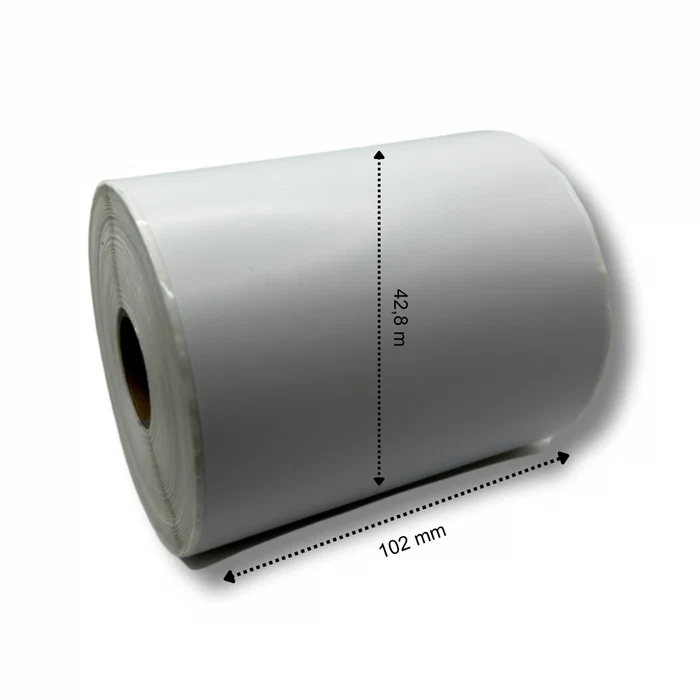 Brother RD-S01E2 doorlopende compatible rol thermisch papier 102 mm x 42.8 meter