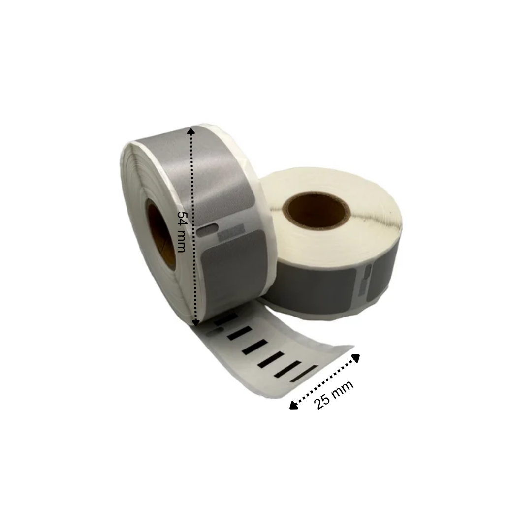 Dymo 11352 Etiketten 54x25 mm 500 Labels per Rol Zilver Permanent