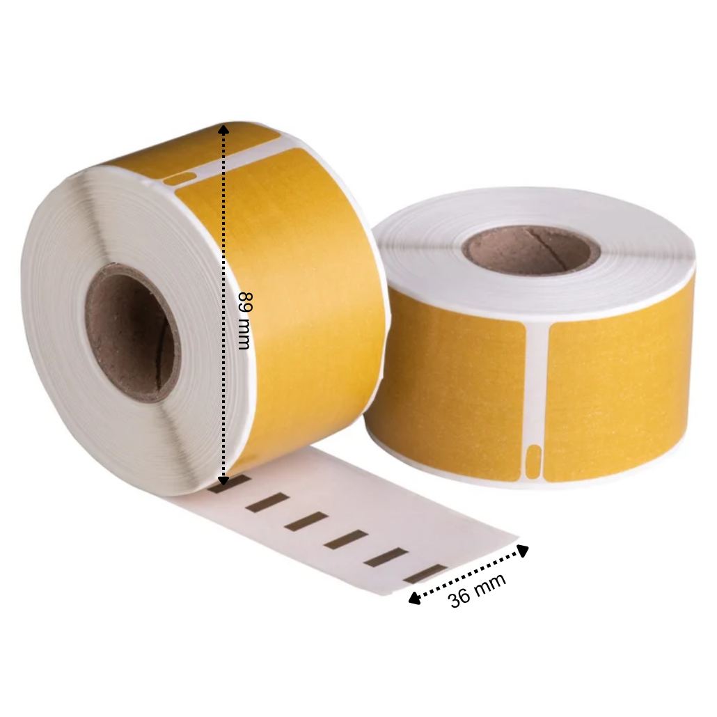 Dymo 99012 Goud compatible labels, 89 mm x 36 mm, 260 etiketten, permanent