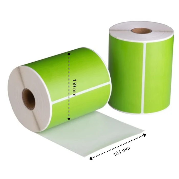 Dymo 4XL/S0904980 Labels Compatible, 104 mm x 159 mm, 220 etiketten, groen, permanent