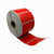 Thermische etiket, 57 mm x 32 mm Rood, 1500 etiketten per rol, kern 25 mm, ECO, permanent