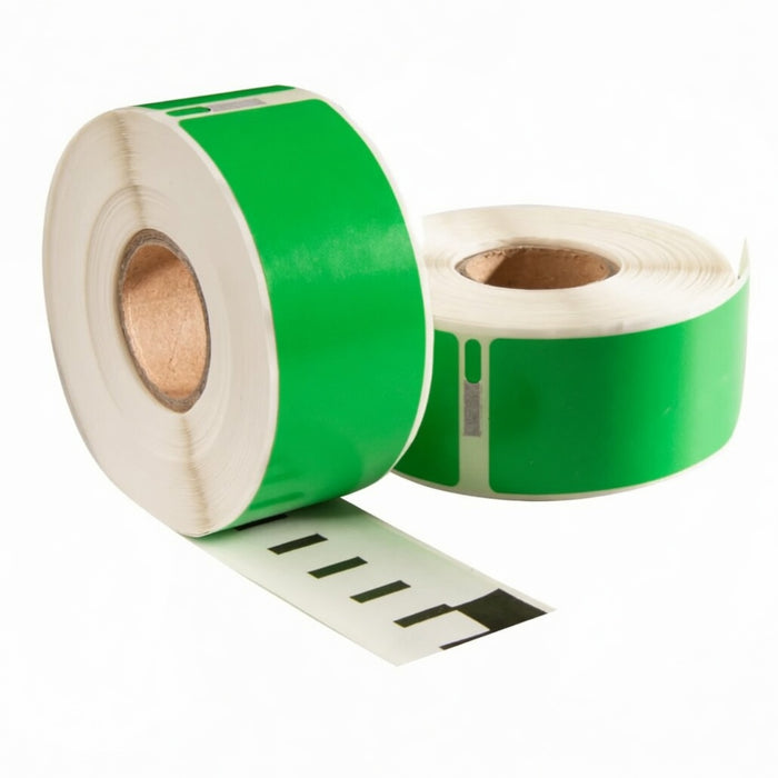 Dymo 99012 Groen compatible labels, 89 mm x 36 mm, 260 etiketten, permanent