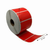 Thermische etiket, 57 mm x 32 mm Rood, 1500 etiketten per rol, kern 25 mm, ECO, permanent