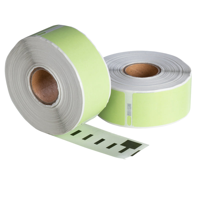 Dymo 99010 groen compatible labels, 89 mm x 28 mm, 260 etiketten, permanent