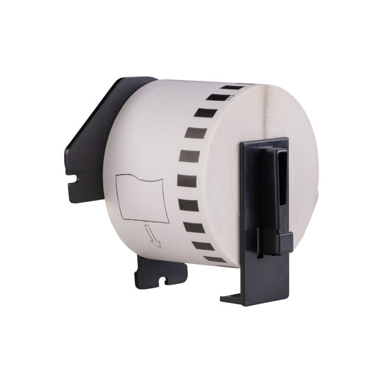 DK-22214 compatible labels, 12 mm x 30,48 m, incl brother houder, permanent