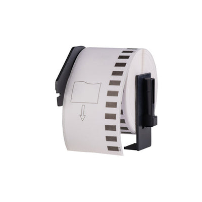 DK-22214 compatible labels, 12 mm x 30,48 m, incl brother houder, permanent