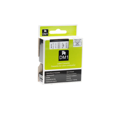 Dymo D1 Compatible 45800 (S0720820) tape zwart op transparant 19 mm x 7 m