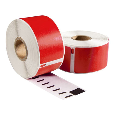 Dymo 99010 Rood compatible labels, 89 mm x 28 mm, 260 etiketten, permanent