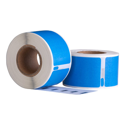 Dymo 99012 Blauw compatible labels, 89 mm x 36 mm, 260 etiketten, permanent