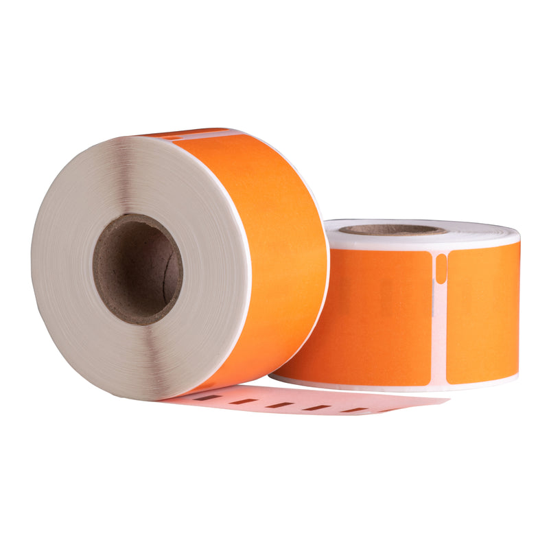 Dymo 99012 Oranje compatible labels, 89 mm x 36 mm, 260 etiketten, permanent