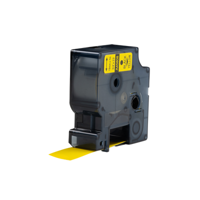 Dymo D1 Compatible 45808 (S0720880 ) tape zwart op geel 19 mm x 7 m
