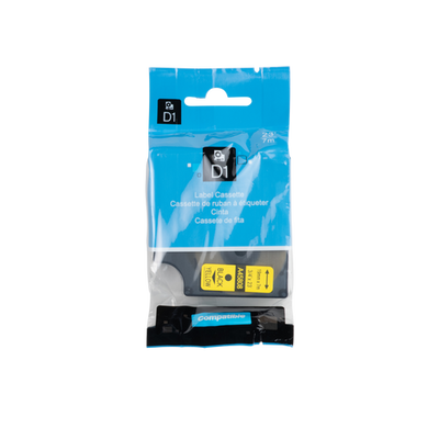 Dymo D1 Compatible 45809 (S0720890) tape zwart op groen 19 mm x 7 m