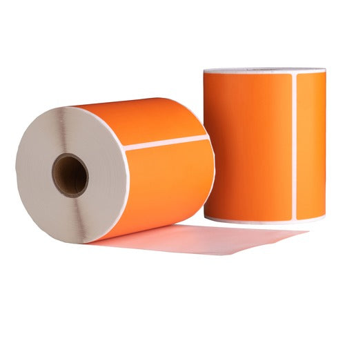 Dymo 4XL/S0904980 Labels Compatible, 104 mm x 159 mm, 220 etiketten, oranje, permanent