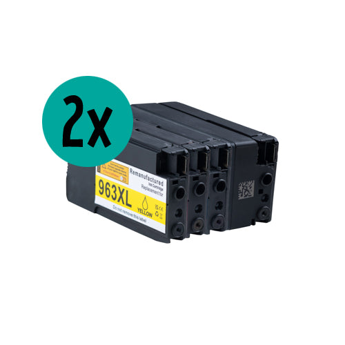 2 x HP HP963X compatible CMYK Voordeelbundel