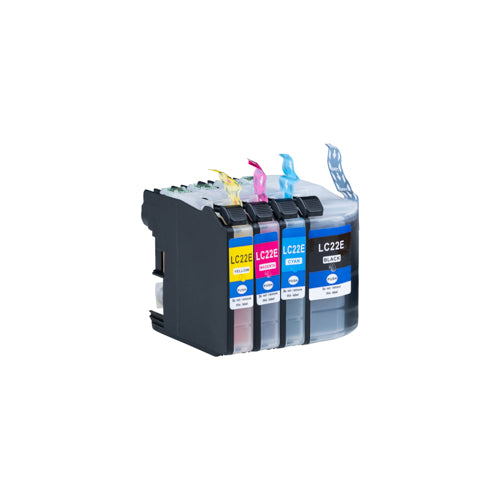 Brother LC-22E CMYK compatible inktcartridge voordeelbundel