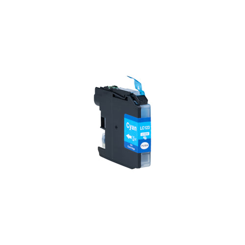 Brother LC-123C - 14ml compatible XL inktcartridge cyaan