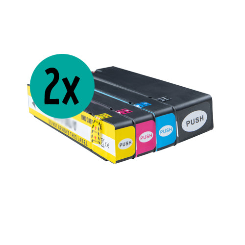 2 x HP HP913A compatible CMYK Voordeelbundel