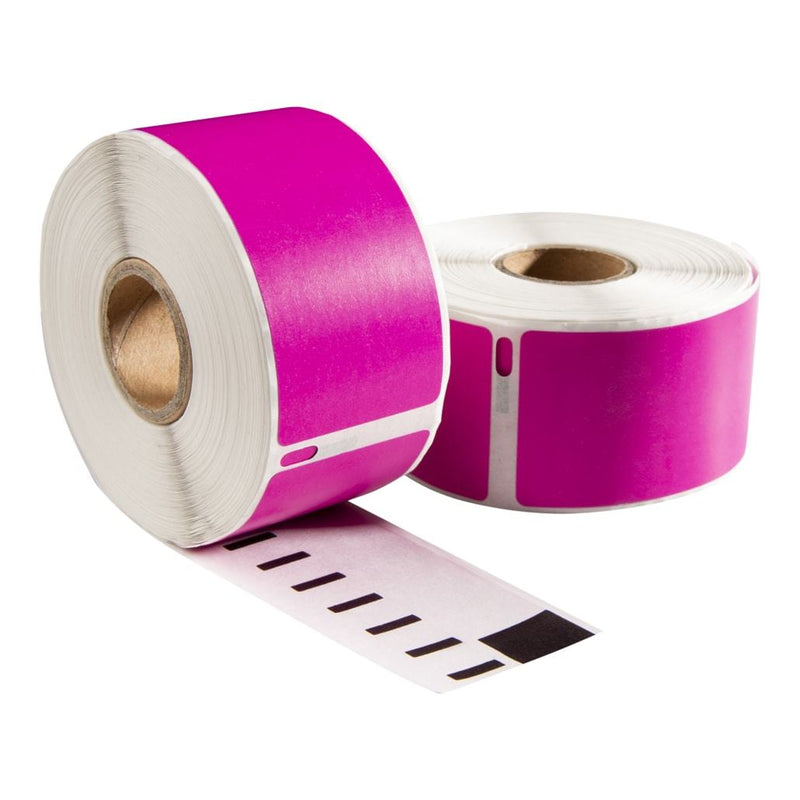 Dymo 99012 roze compatible labels, 89 x 36 mm, 260 etiketten, permanent